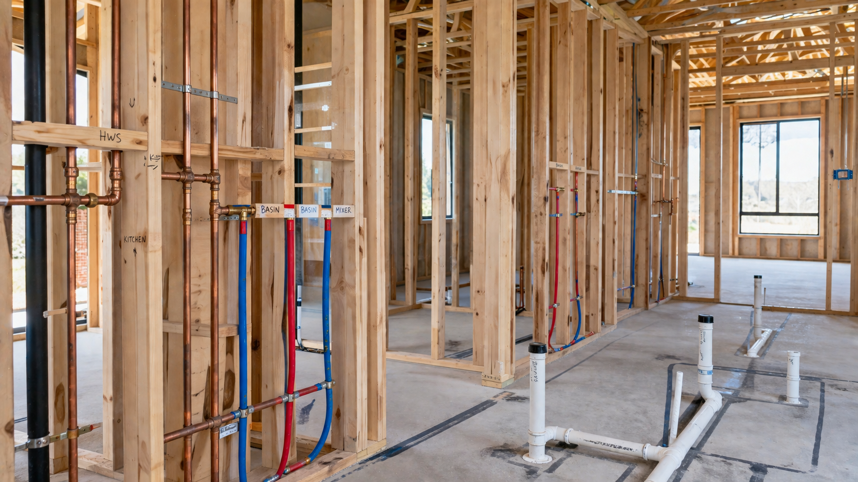 Full Home Plumbing Rough-In